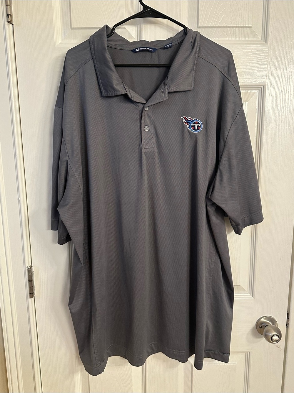 Cutter & Buck Gray Tennessee Titans Polo
